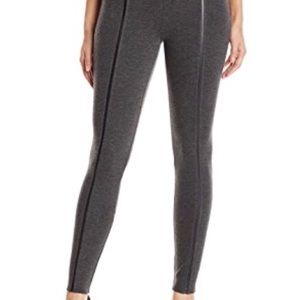 Lysse Leather inset Legging Charcoal